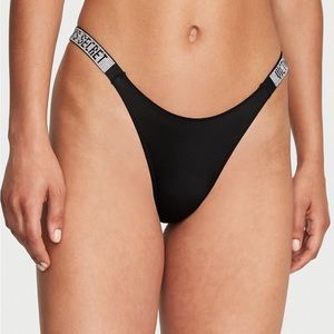 Victoria’s Secret shine strap Brazilian bikini bottoms